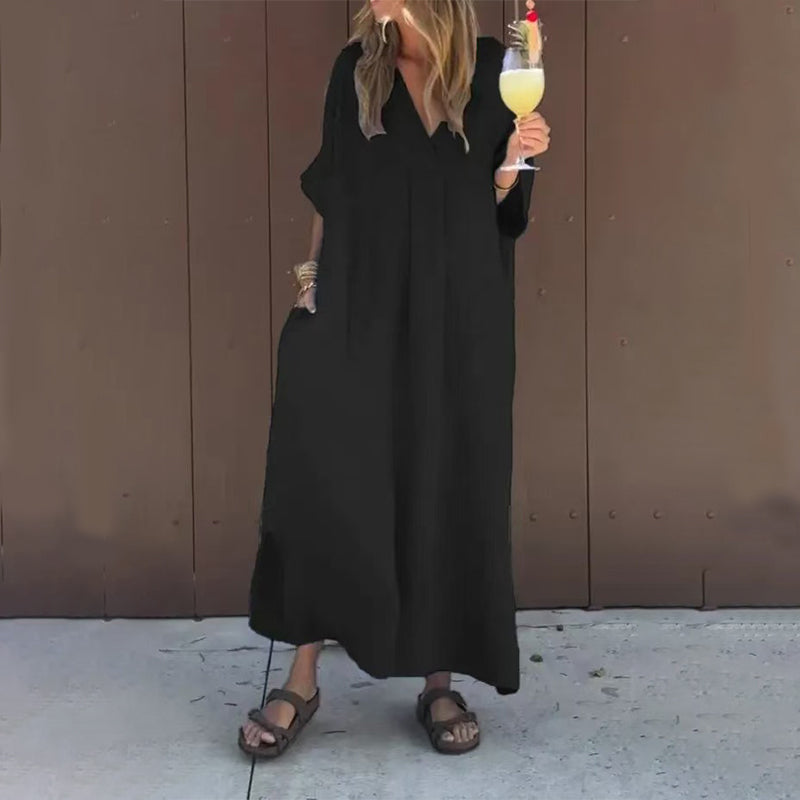 ⏳Time-limited Special⏰Casual Flowy V-neck Dress For Women - Seldom Seen Styles