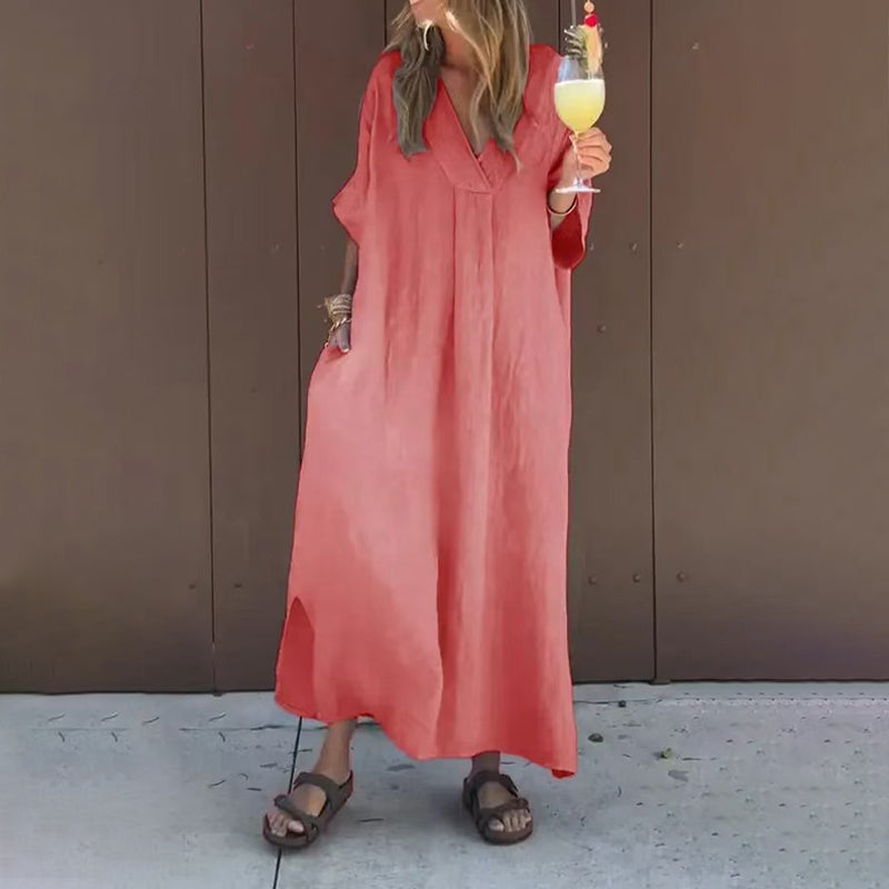 ⏳Time-limited Special⏰Casual Flowy V-neck Dress For Women - Seldom Seen Styles