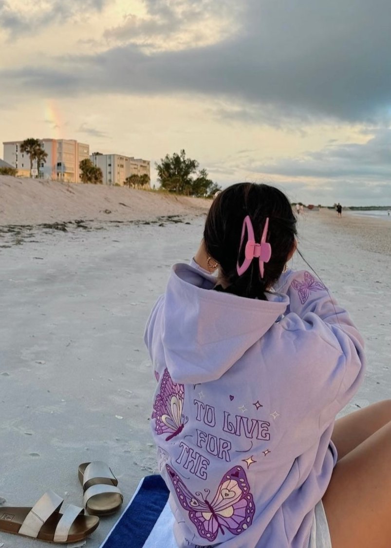 "To Live For the Hope of it All" Hoodie in Lilac - Seldom Seen Styles