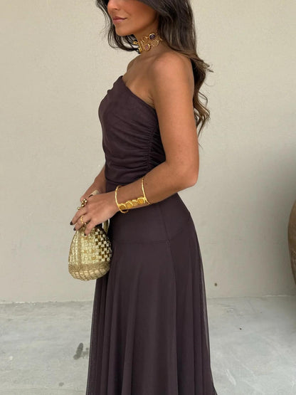 Calerisse | Women’s Off Shoulder Maxi Evening Dress