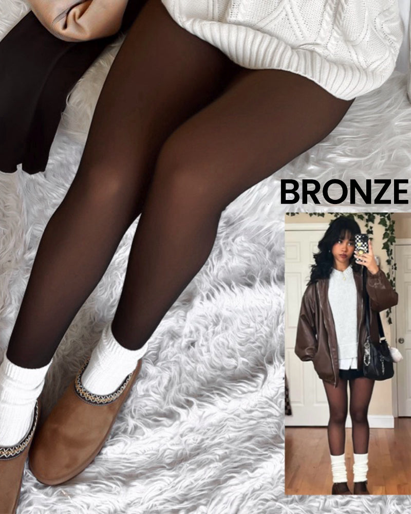Translucent Fleece Lined Tights - Seldom Seen Styles