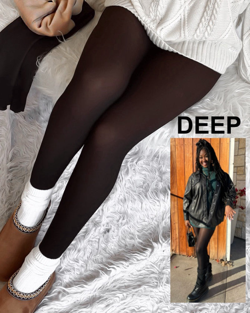 Translucent Fleece Lined Tights - Seldom Seen Styles