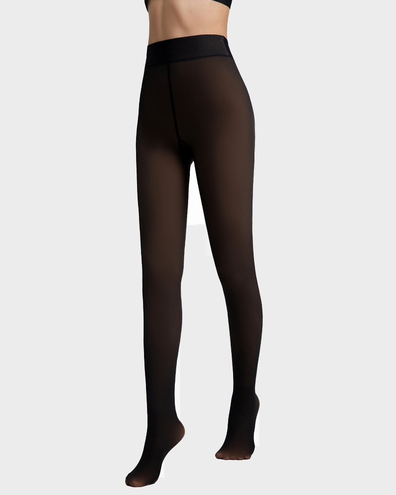 Translucent Fleece Lined Tights - Seldom Seen Styles