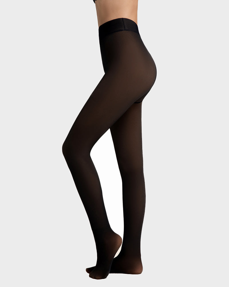 Translucent Fleece Lined Tights - Seldom Seen Styles