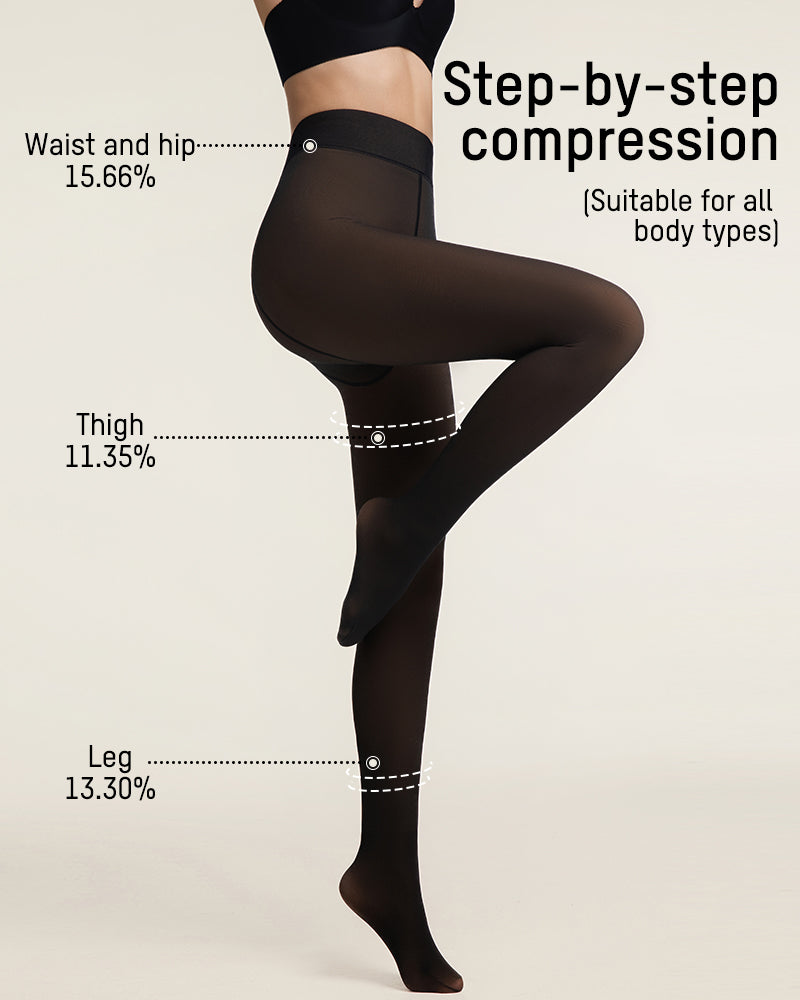 Translucent Fleece Lined Tights - Seldom Seen Styles