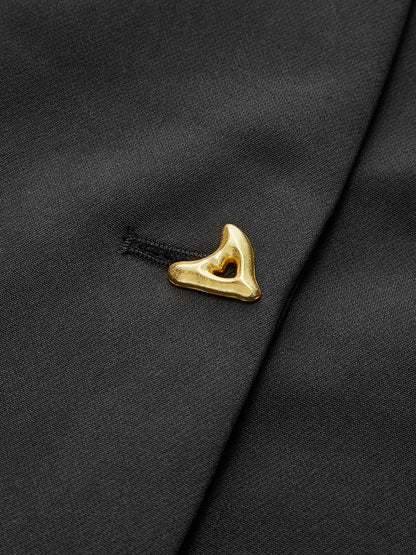 Chemisier boutonné tendance à col en V