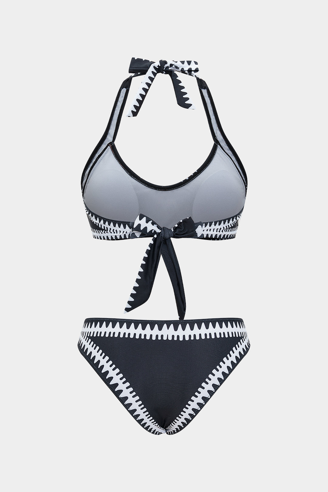 Tribal Desenli Halter Bikini Takımı - Seldom Seen Styles