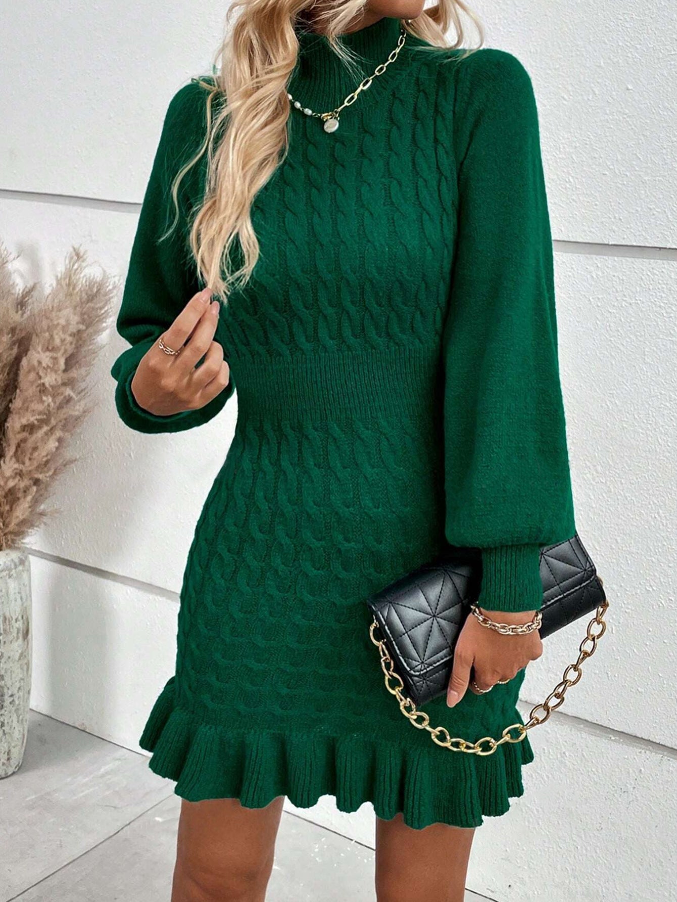 Turtleneck dress