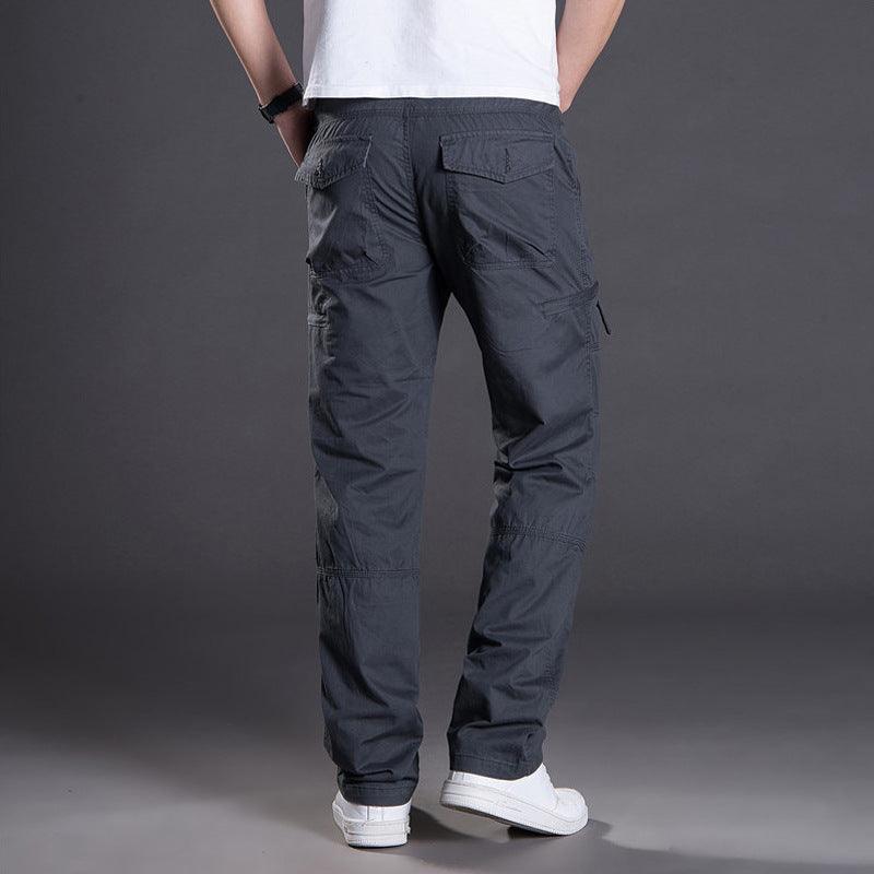 Unisex Plus Size Cargo Pants Straight Leg Multi-Pocket Outdoor Loose Casual Trousers Spring Summer Streetwear Outfit - Seldom Seen Styles