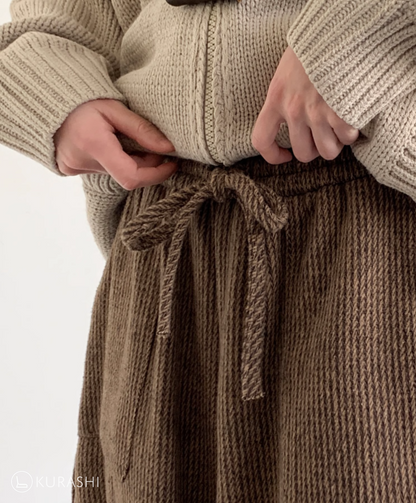 Women's Casual Y2K Baggy Corduroy Pants Elastic High Waisted Wide Leg Loose Palazzo Pants with Pockets