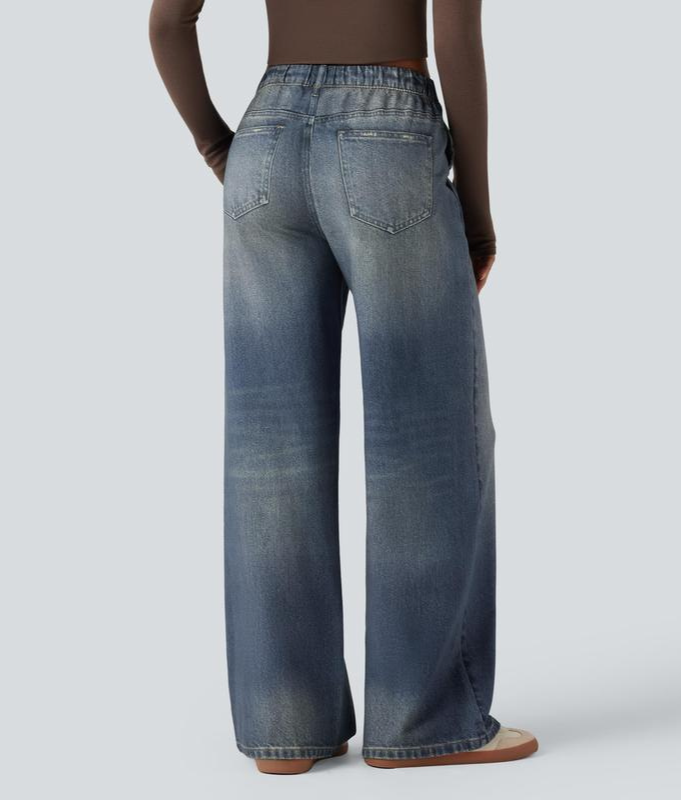 Women's Wide Leg Jeans High Waist Flowy Denim Pants Loose Fit Casual Trousers Regular Petite Tall Plus Size S-3XL - Seldom Seen Styles
