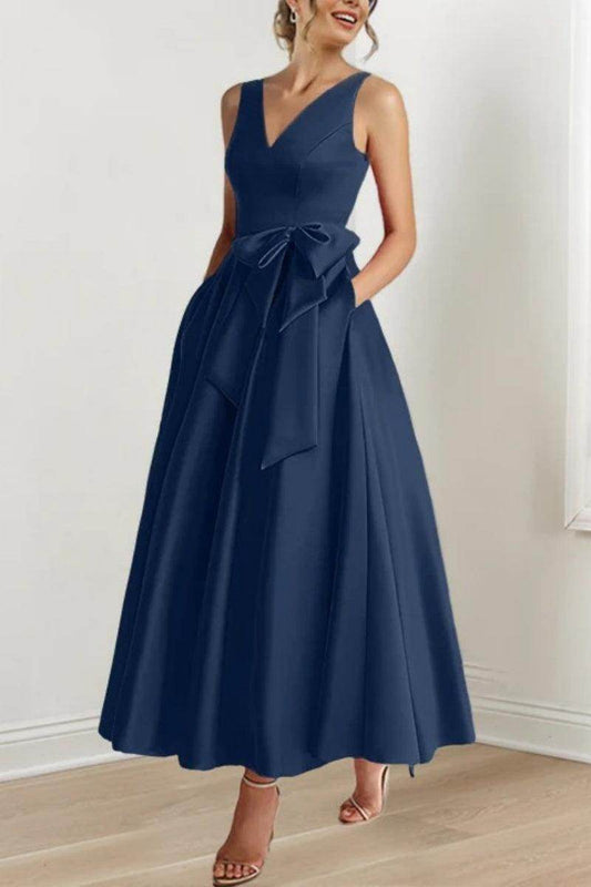 V Neck Sleeveless Ankle-Length Mother Of The Bride Dresses CM0331 - Seldom Seen Styles
