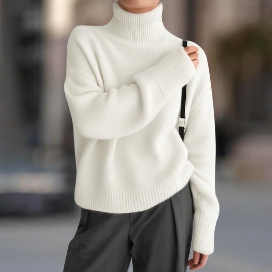 Vail Luxe Ultra Cozy Cashmere Blend Turtleneck Women's Sweater - Seldom Seen Styles