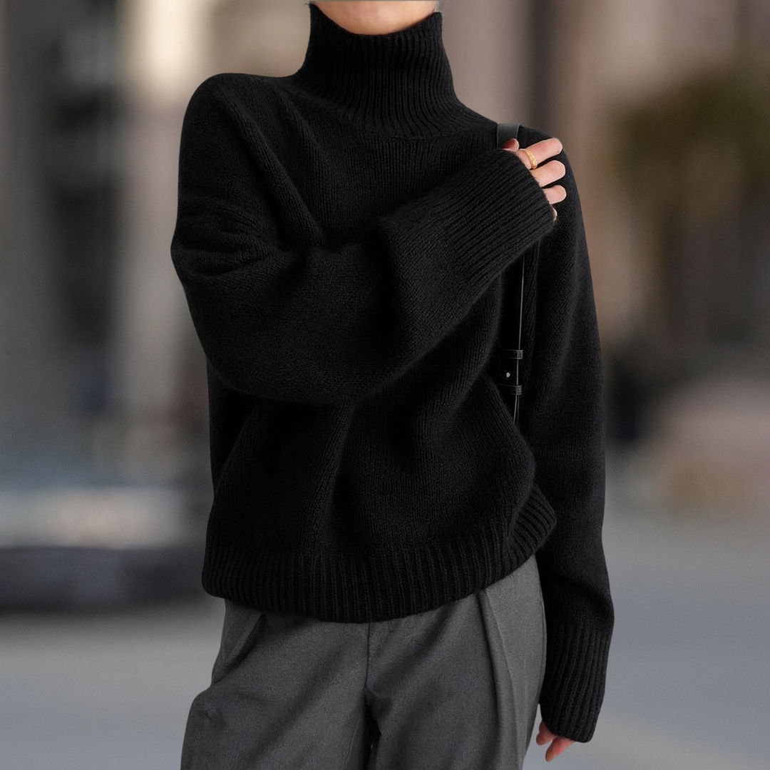Vail Luxe Ultra Cozy Cashmere Blend Turtleneck Women's Sweater - Seldom Seen Styles