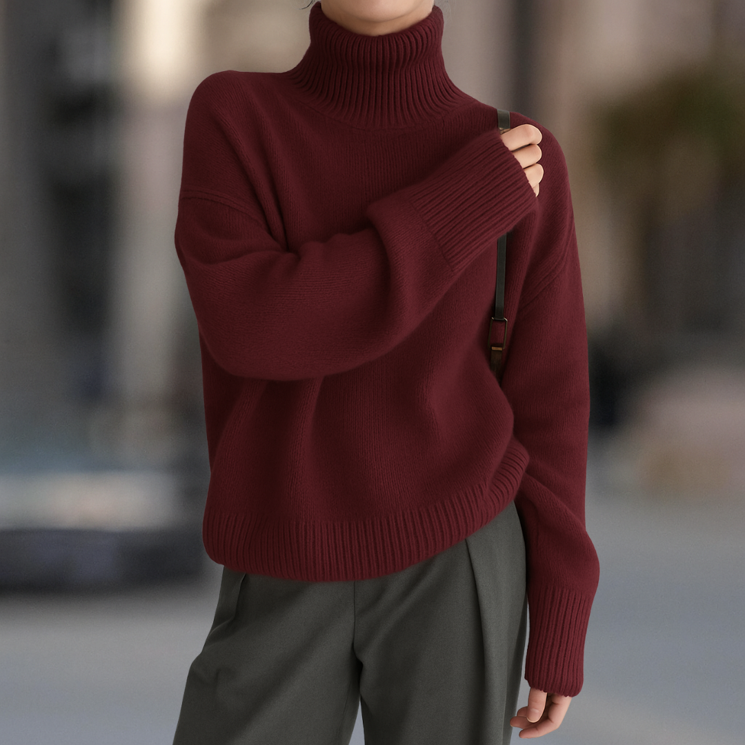 Vail Luxe Ultra Cozy Cashmere Blend Turtleneck Women's Sweater - Seldom Seen Styles