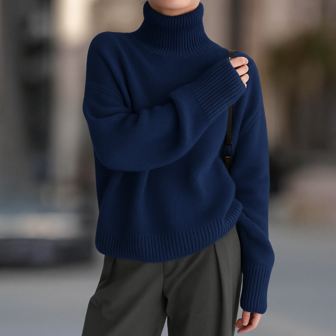 Vail Luxe Ultra Cozy Cashmere Blend Turtleneck Women's Sweater - Seldom Seen Styles