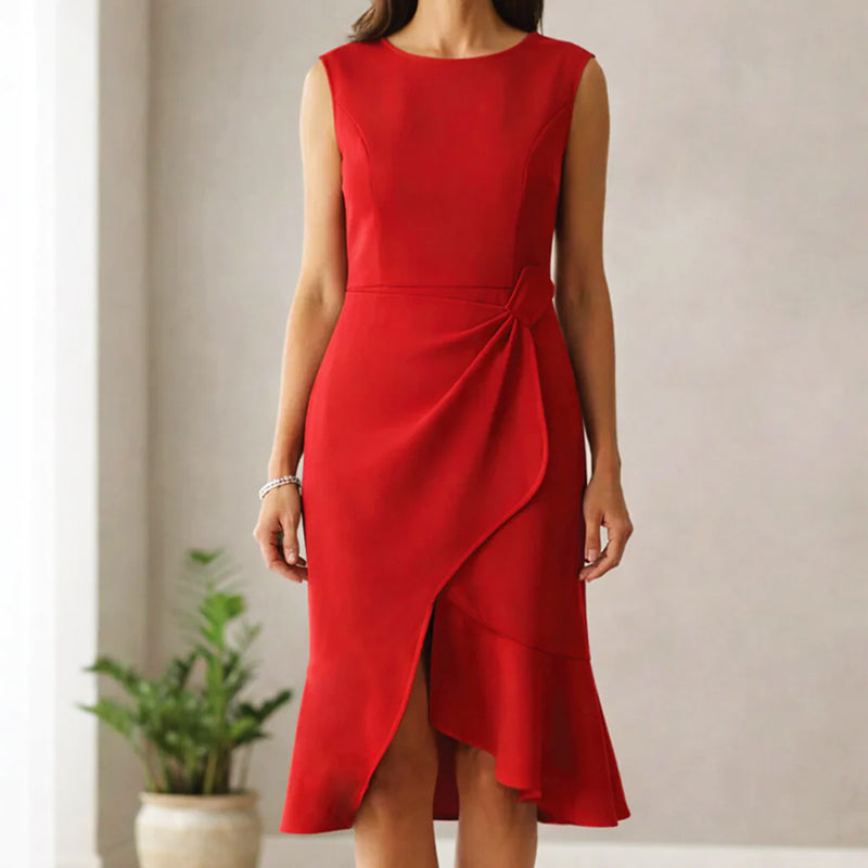 Valentina Rossi Sleeveless Midi Cocktail Dress - Seldom Seen Styles