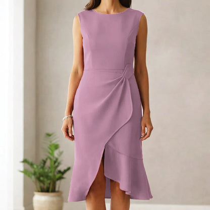 Valentina Rossi Sleeveless Midi Cocktail Dress