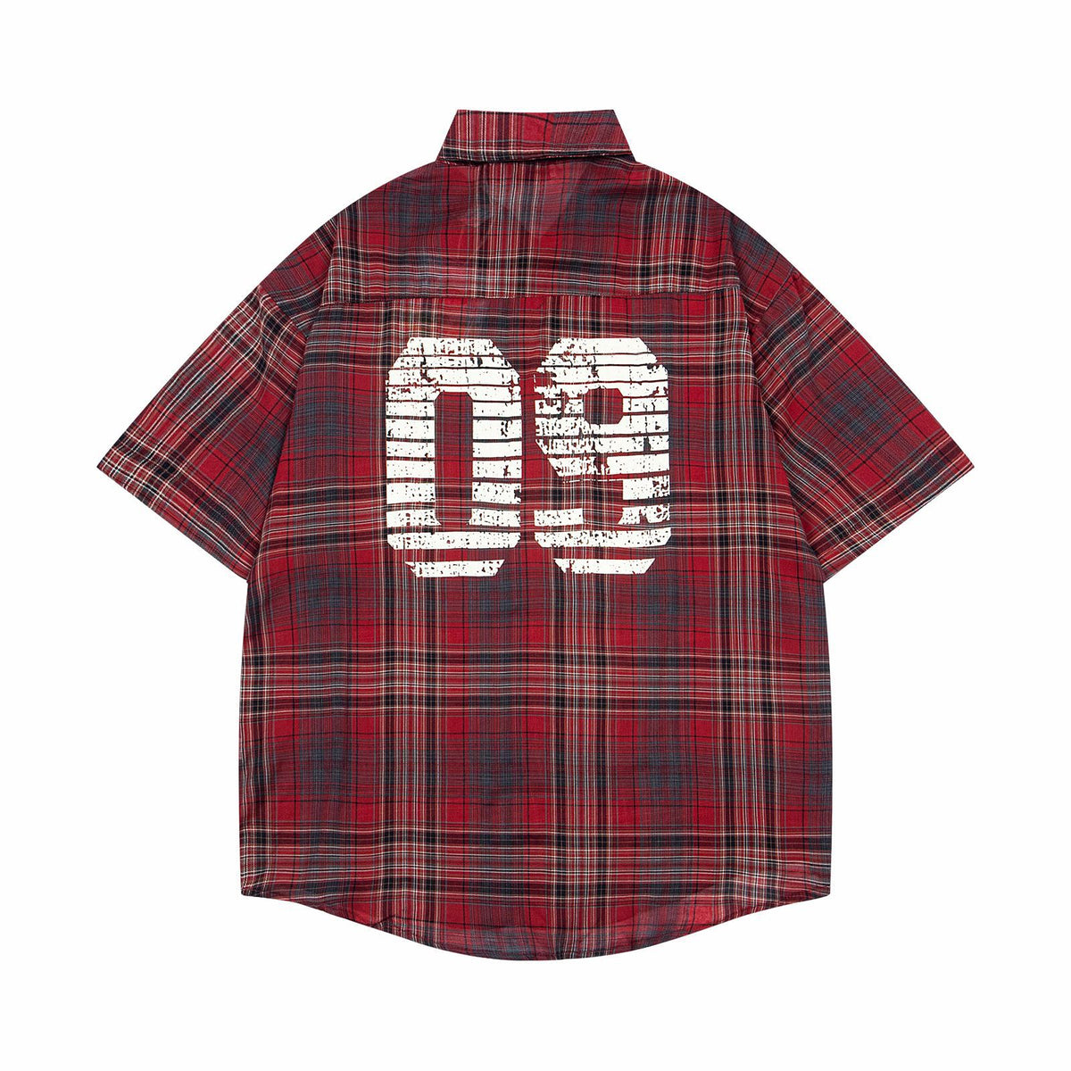 Varsity Plaid '09 Men's Oversized Sleeve Shirt - Seldom Seen Styles