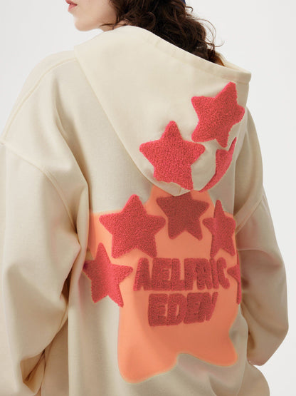 Sweat à capuche brodé vintage Eden Star V303