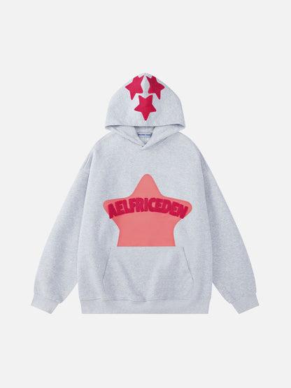 Sweat à capuche brodé vintage Eden Star V303