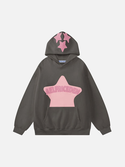 Sweat à capuche brodé vintage Eden Star V303