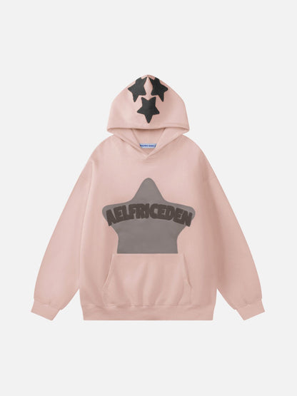 Sweat à capuche brodé vintage Eden Star V303
