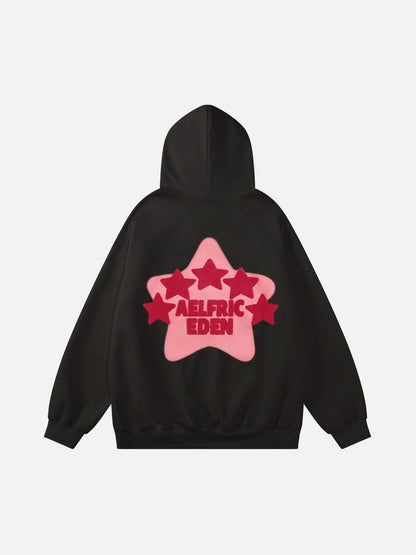 Sweat à capuche brodé vintage Eden Star V303