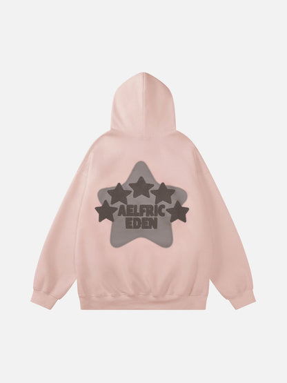 Sweat à capuche brodé vintage Eden Star V303