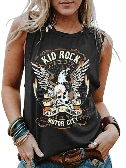 Tanktop mit Vintage-Retro-Rock-n-Roll-Grafik