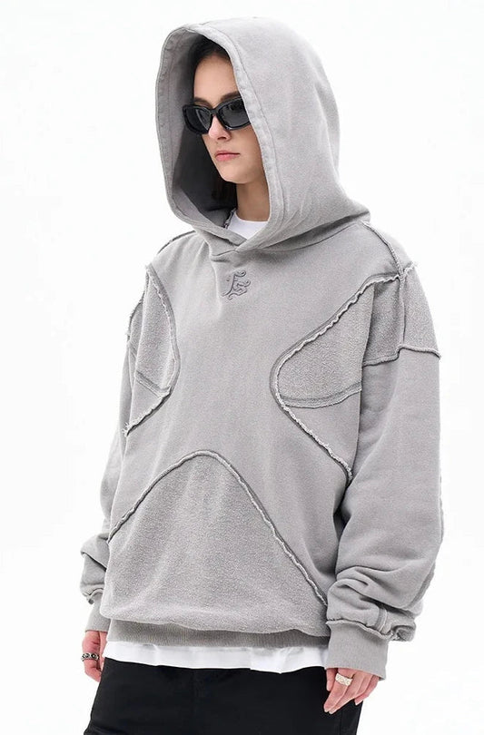 Vintage Washed Deconstructed Forgiveness Hoodie - Seldom Seen Styles