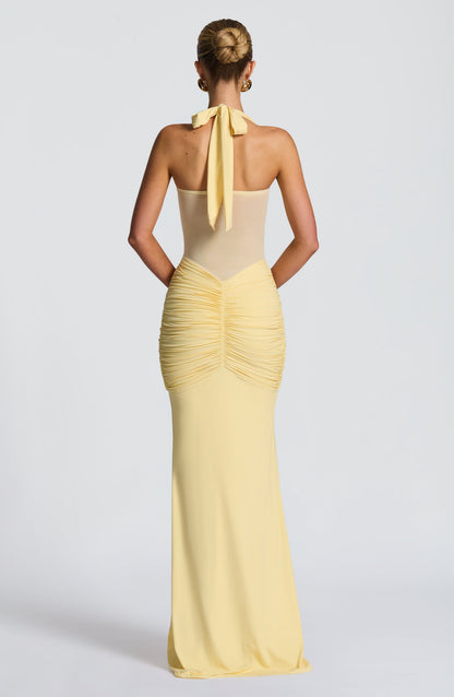 Robe longue Vixen – Citron