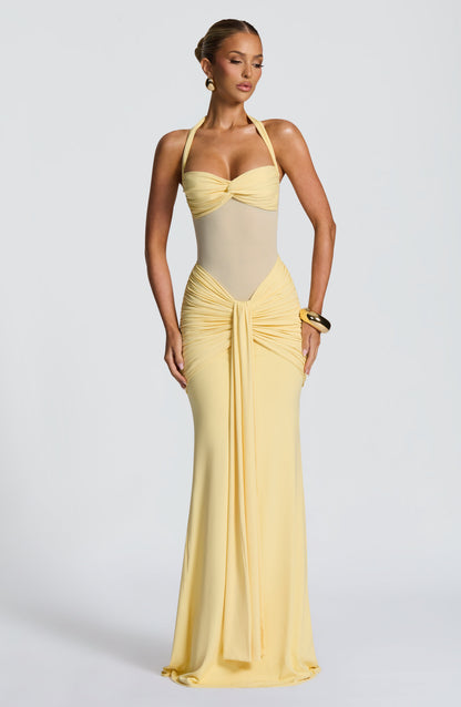 Robe longue Vixen – Citron