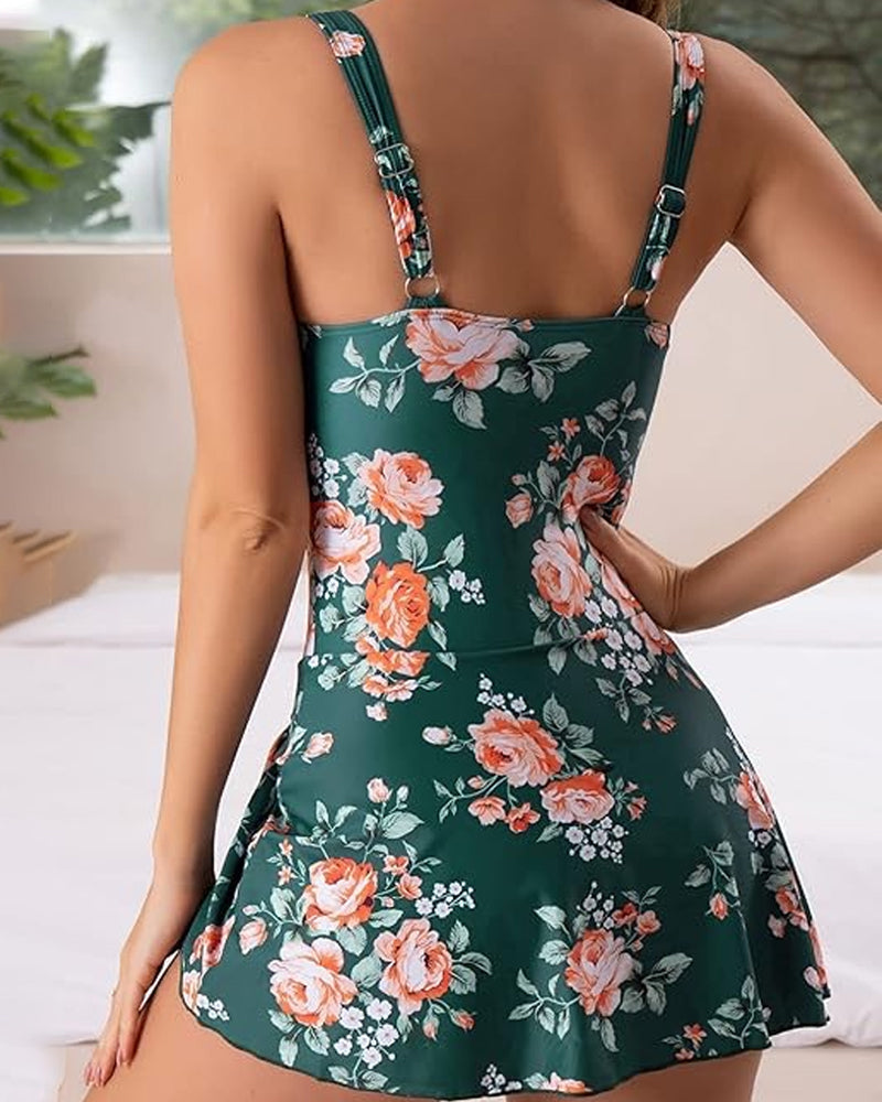 One Piece Tummy Control Tie Knot Swimsuits