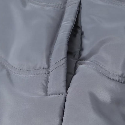Warme Jacke mit Kapuze und Reißverschluss für Damen