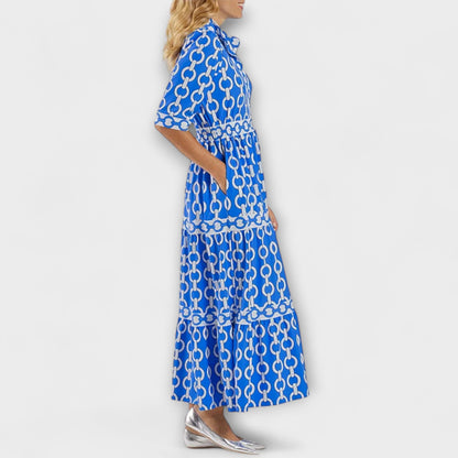 Wendy™ | Robe midi à motif chaîne