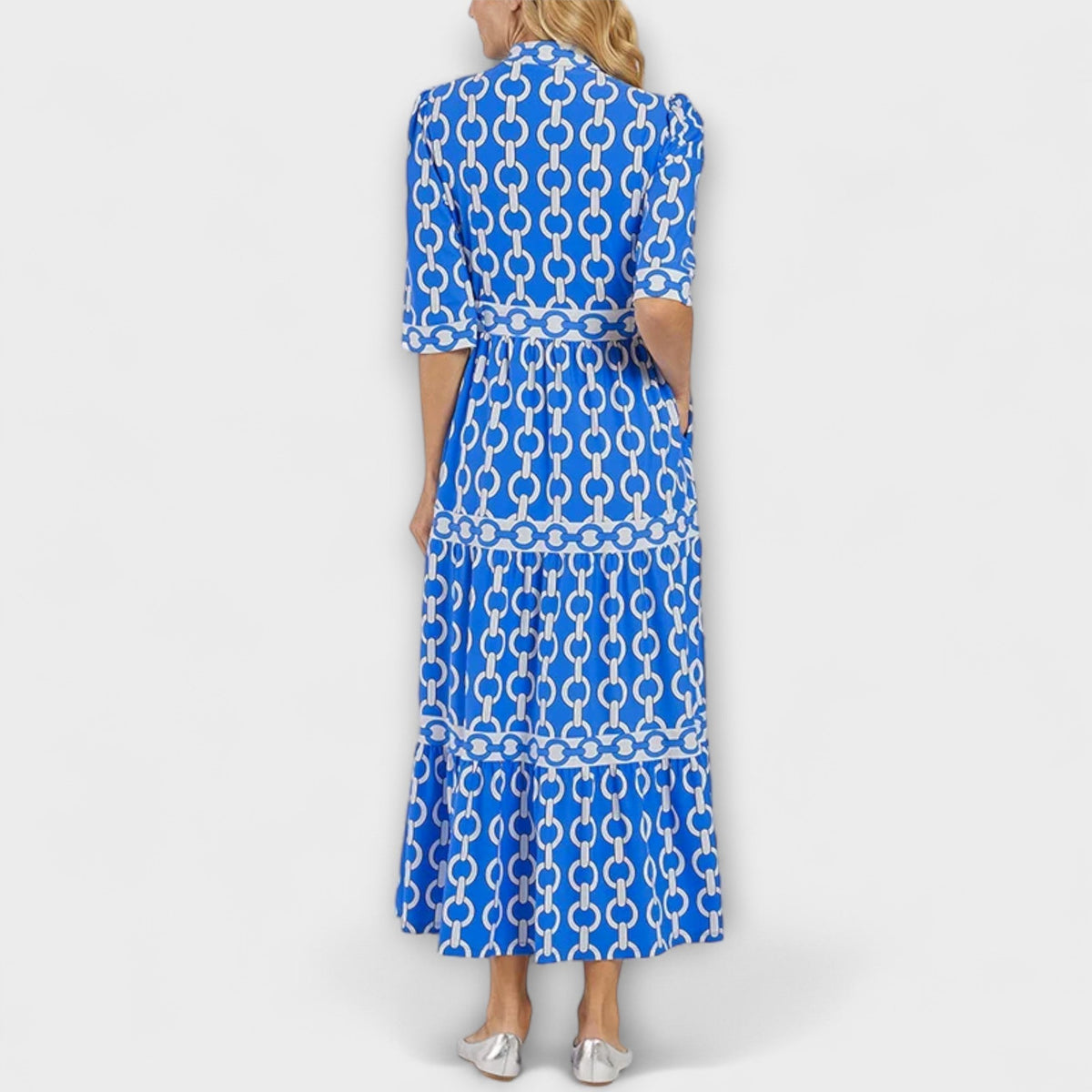 Wendy™ | Midi Dress with Chain Pattern - Seldom Seen Styles