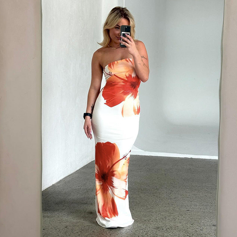 Arizona White Floral Print Maxi Dress - Seldom Seen Styles