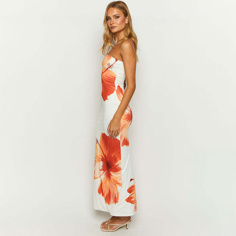 Arizona White Floral Print Maxi Dress - Seldom Seen Styles