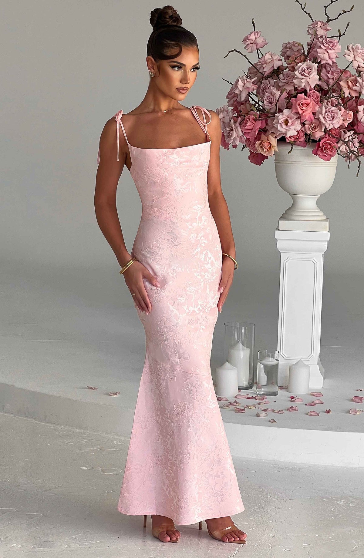 Whitney Maxi Dress - Blush - Seldom Seen Styles