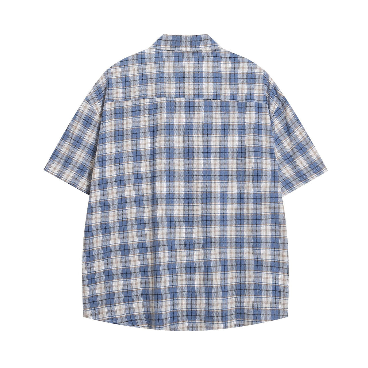 Wild Azi Playful Cartoon Oversized Plaid Button-Up Shirt - Seldom Seen Styles