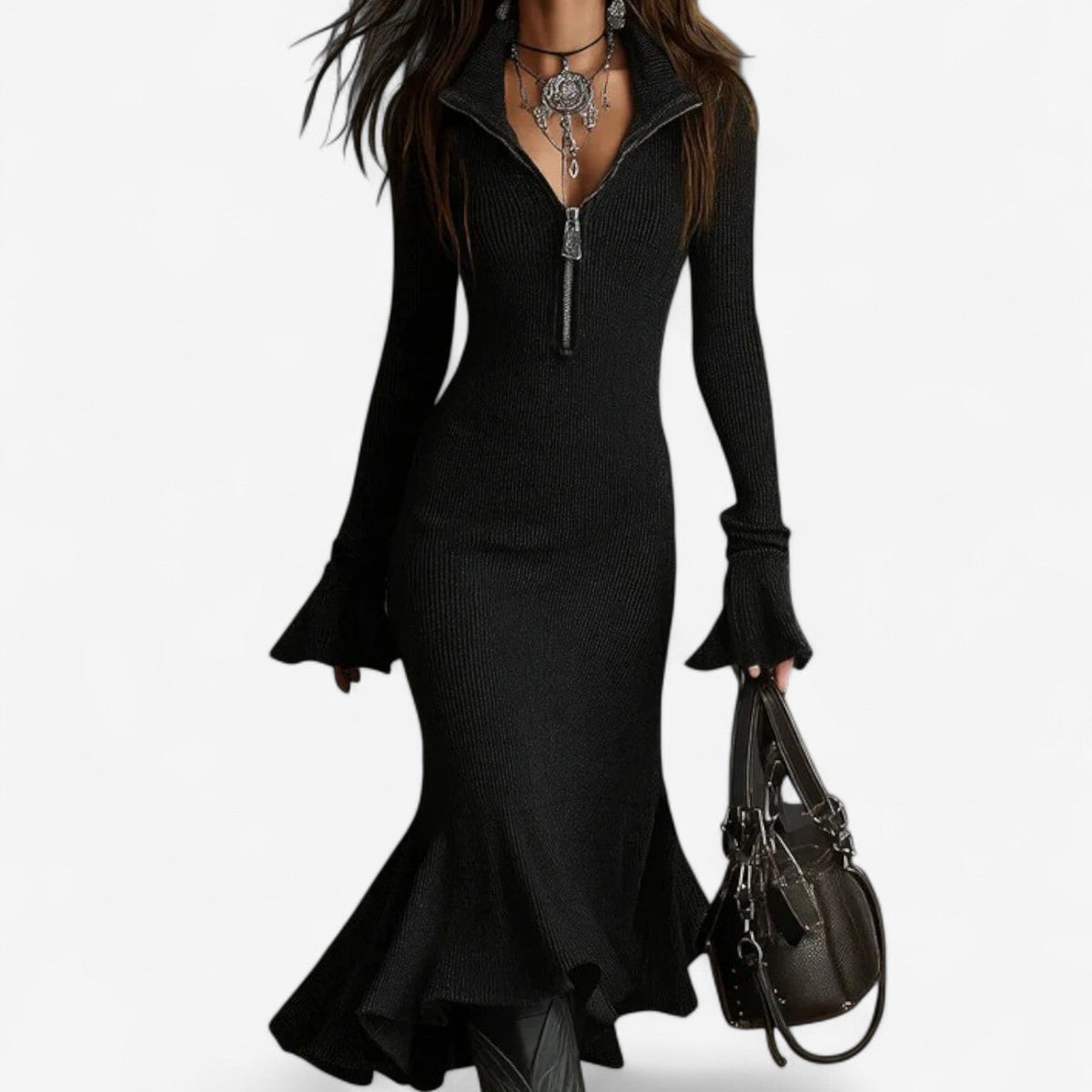 Willa™ | Collar Zip Dress - Seldom Seen Styles