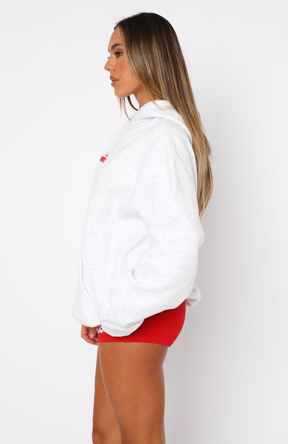 With Love In The Moment Oversized Hoodie Grey Marle - Seldom Seen Styles