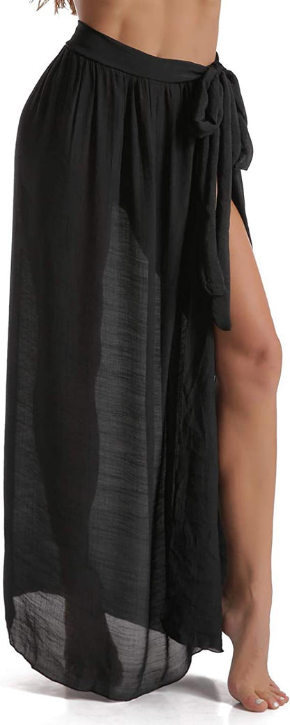 Women Beach Sarong Wraps with Tassels Swimsuit Coverup Summer Bathing Suit Cover Up Casual Swimwear