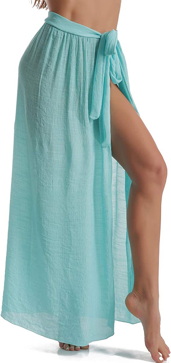 Women Beach Sarong Wraps with Tassels Swimsuit Coverup Summer Bathing Suit Cover Up Casual Swimwear - Seldom Seen Styles