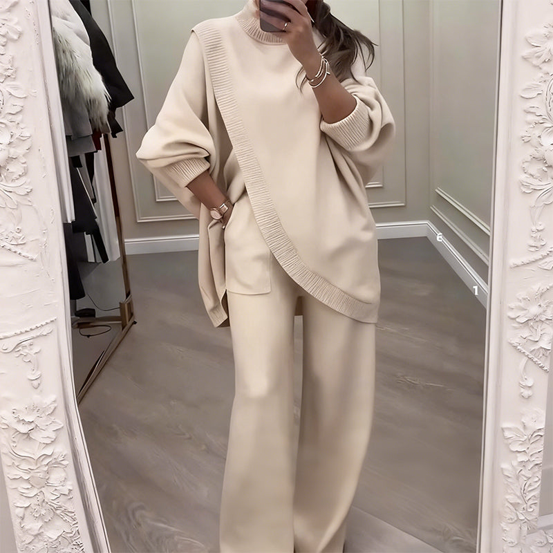 Women's 2-Piece Oversized Sweater & Pants Set - Seldom Seen Styles