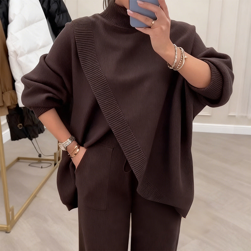 Women's 2-Piece Oversized Sweater & Pants Set - Seldom Seen Styles
