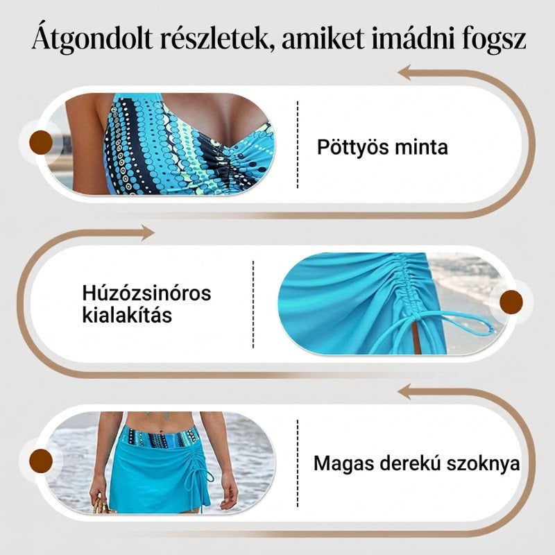 Women's 3 Piece Swimsuit V-Neck Drawstring Crossback Floral Bikini Set Summer Beach Vacation Outfit - Seldom Seen Styles