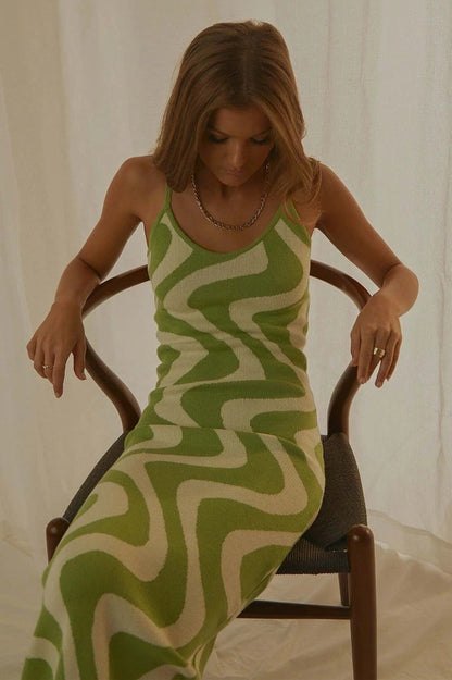 Robe longue en maille Cali Sweetheart