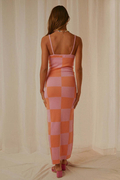 Robe longue en maille Cali Sweetheart